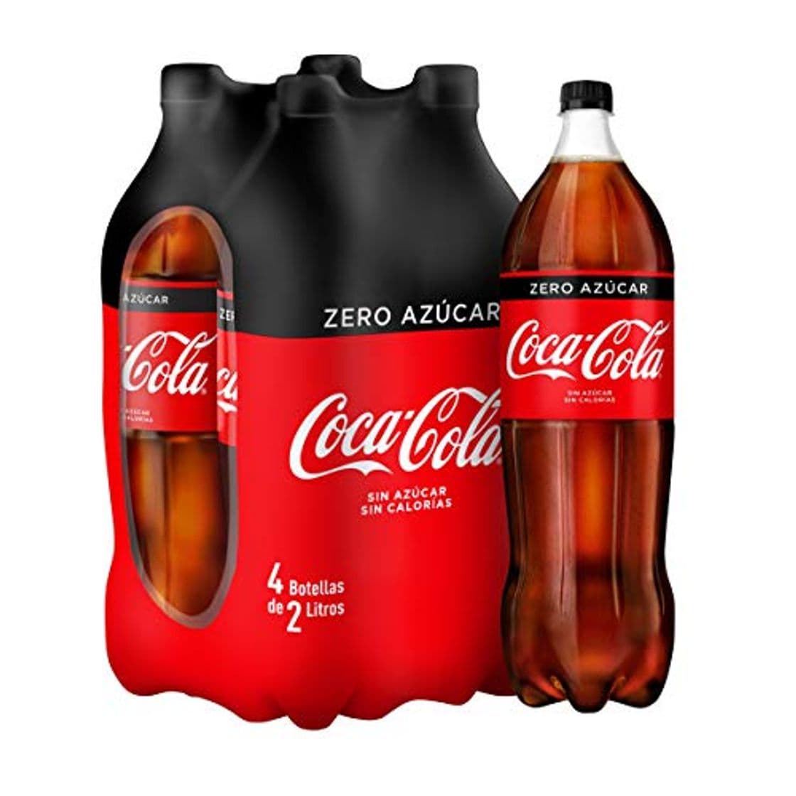 Product Coca Cola Zero Refresco - Paquete de 4 x 2 L -