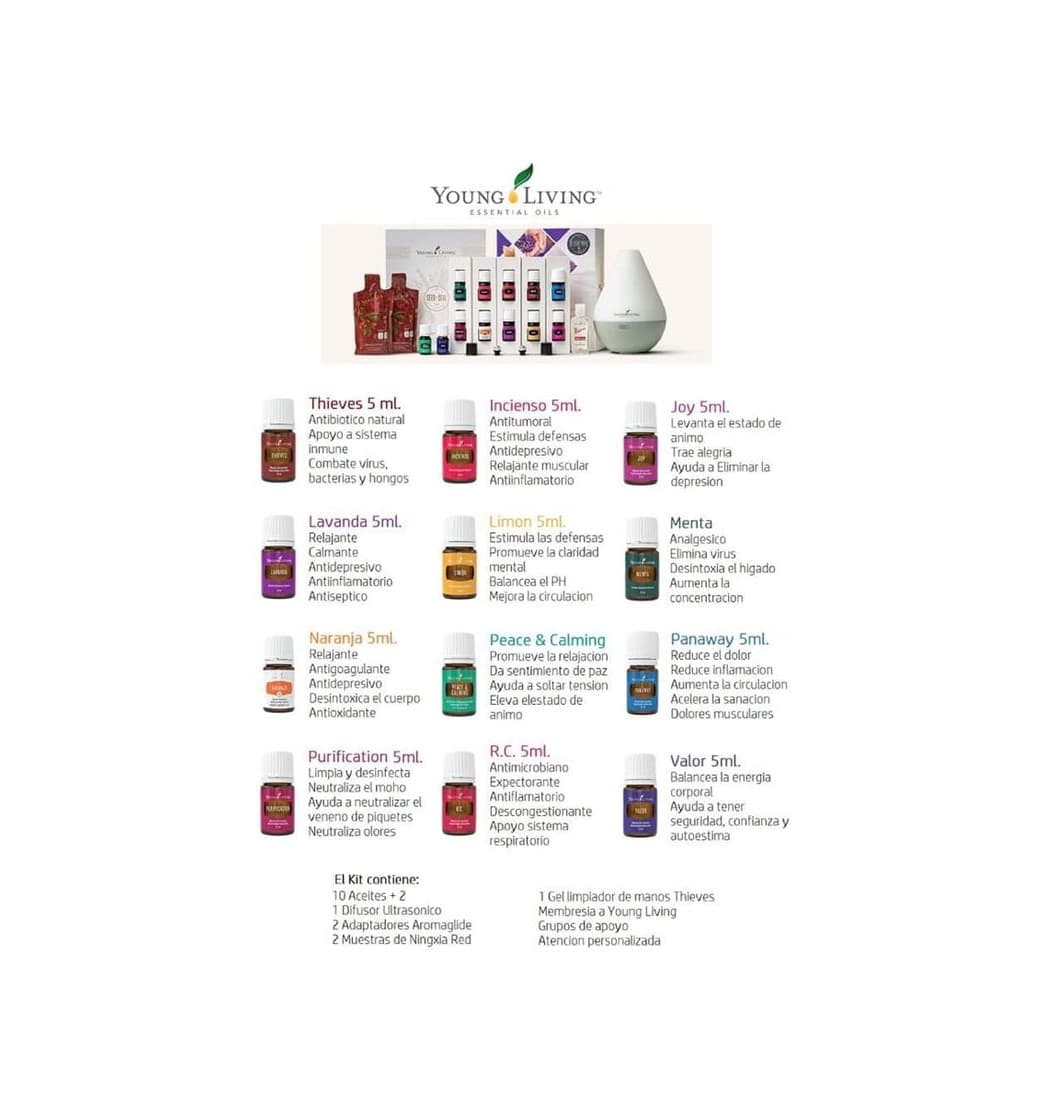 Producto Aceites esenciales YoungLiving 