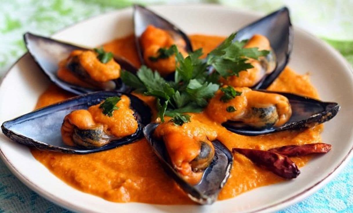 Moda MEJILLONES EN SALSA GALLEGA, RECETA CON MARISCOS