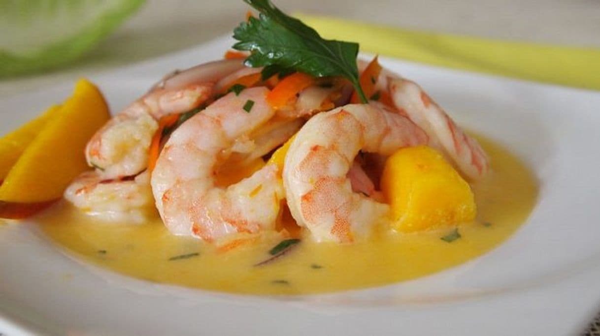 Moda ceviche de camaron con mango, recetas con mariscos, receta 