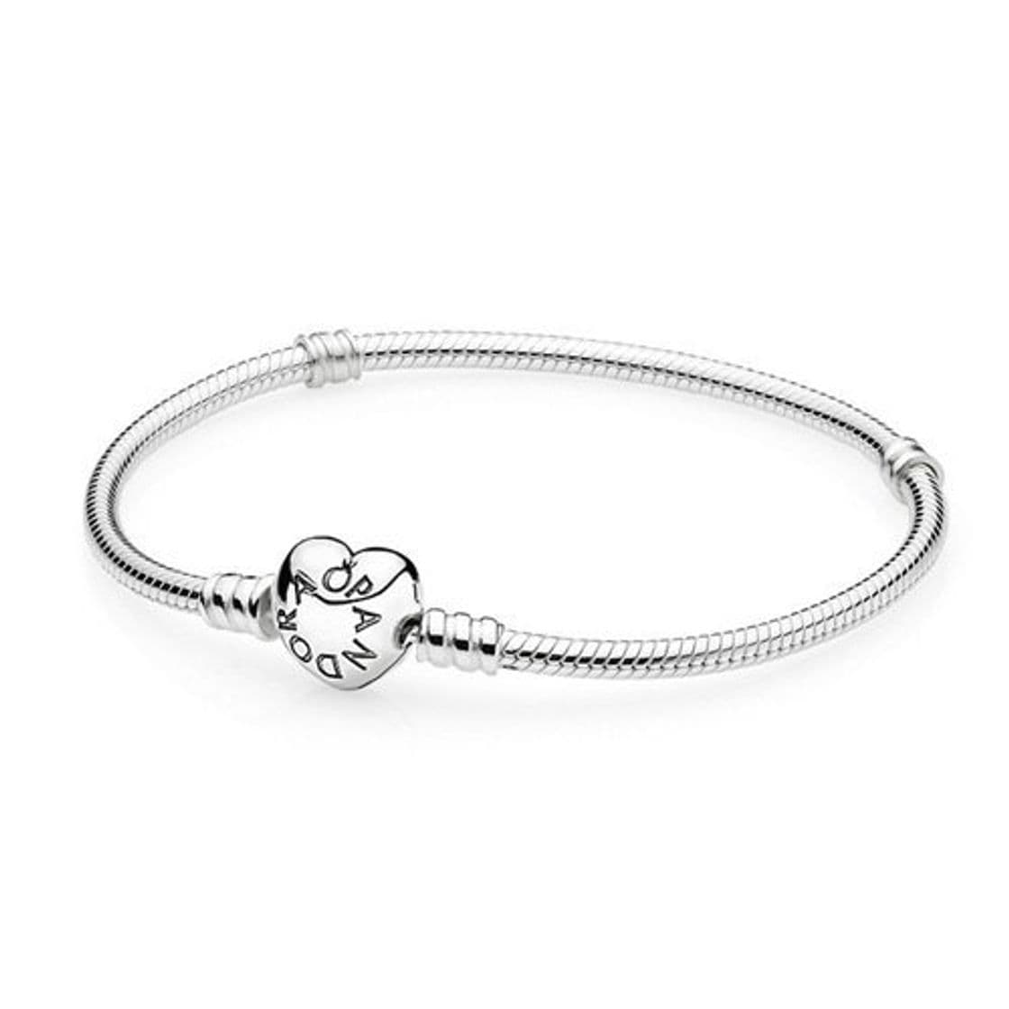 Lugar Momentos Pandora Pulsera de plata con cierre de corazón en plata de