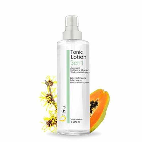 Beauty Tonico Limpiador facial Tonico facial astringente y aclarante con Agua de Hamamelis