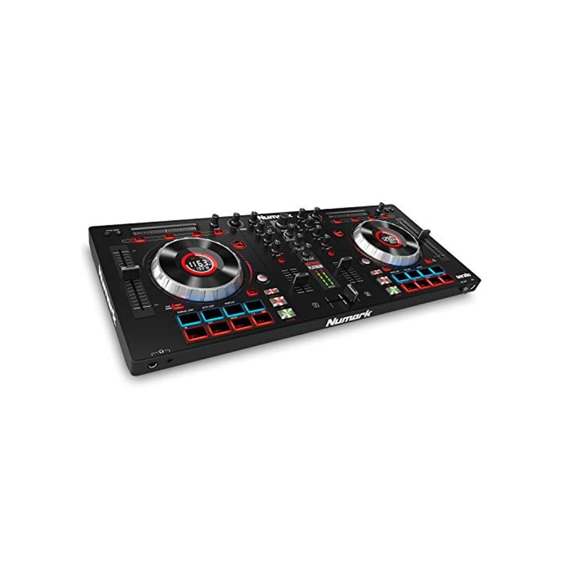 Electrónica Numark Mixtrack Platinum - Controlador de DJ de 4 Decks con Pantallas