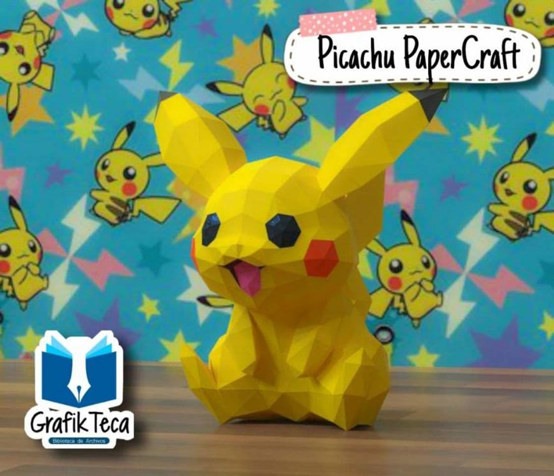 Moda Plantilla PaperCraft pikachu pokemon