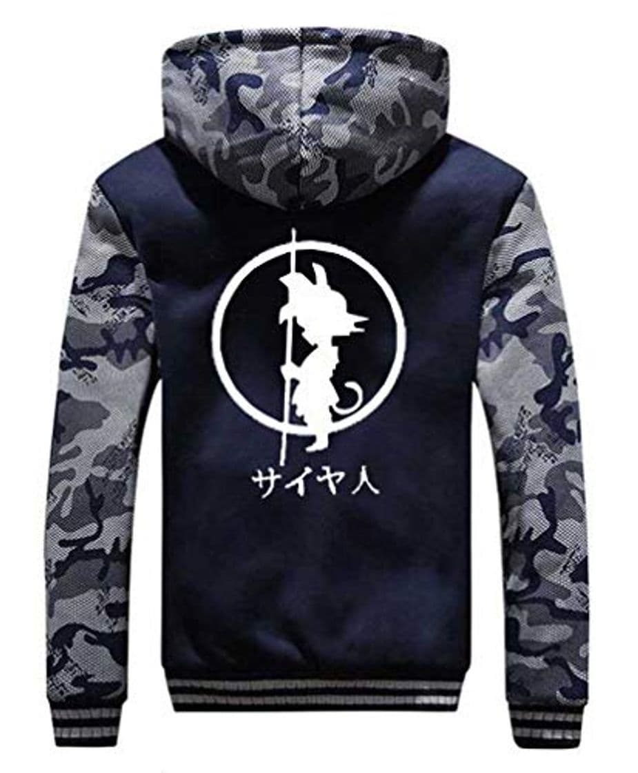 Producto Cosstars Dragon Ball Son Goku Anime Sudadera con Capucha Sweatshirts Unisex Cosplay Disfraz Invierno Espesar Suéter Chaqueta 2 M