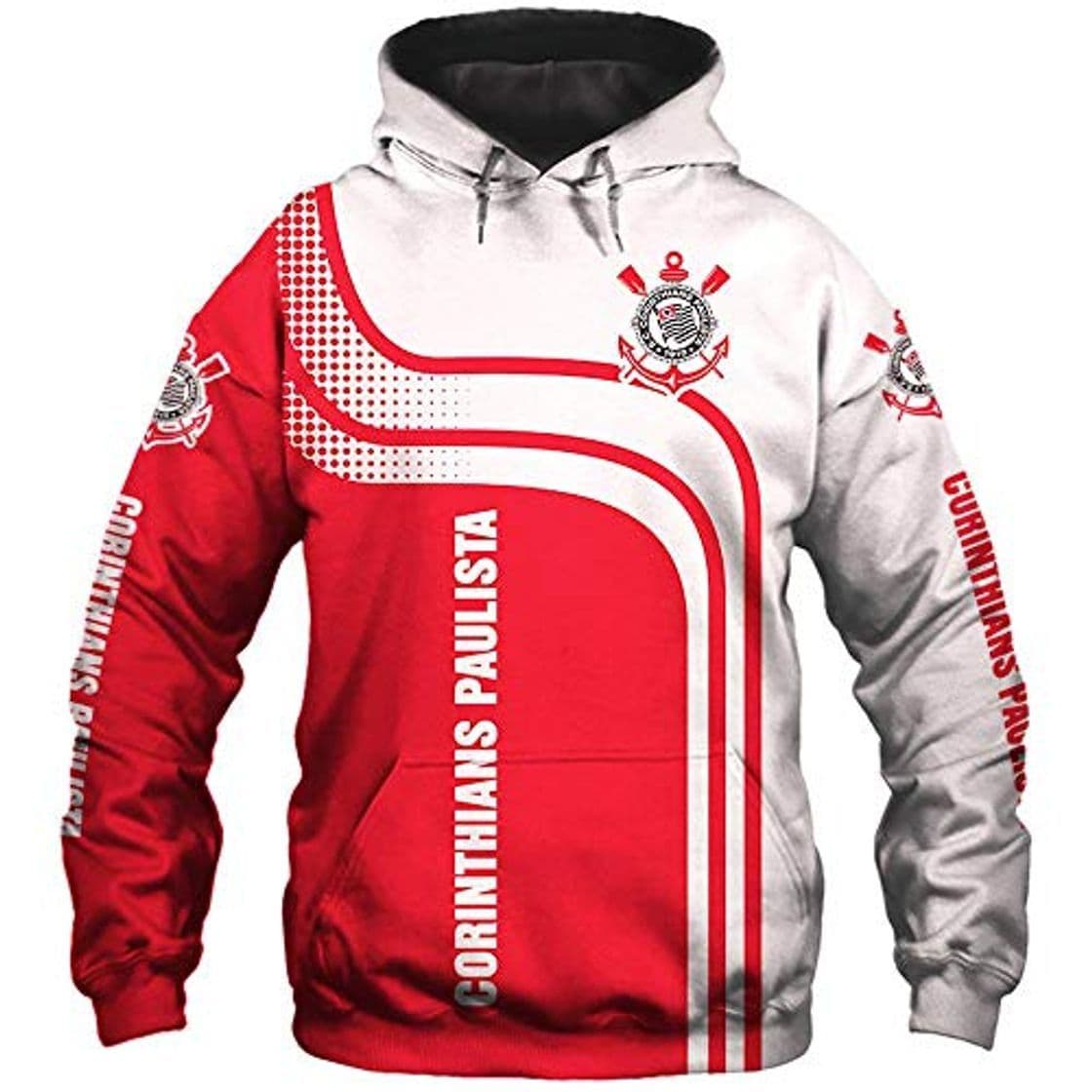 Product LIULL Sudadera con Capucha De Los Deportes Corinthians Paulista De Fútbol 3D