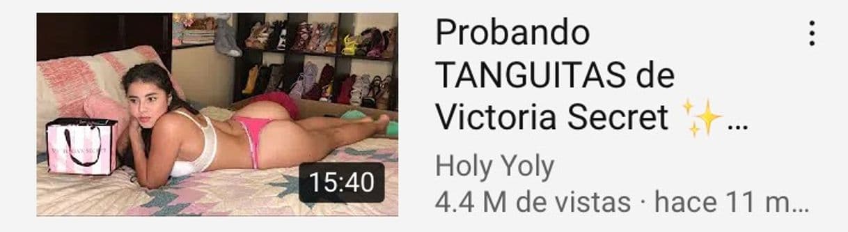 Fashion Probando TANGUITAS de Victoria Secret (Honey Fitting) / Yolany ...