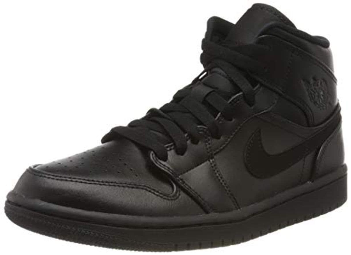 Fashion Nike Air Jordan 1 Mid, Zapatos de Baloncesto para Hombre, Negro