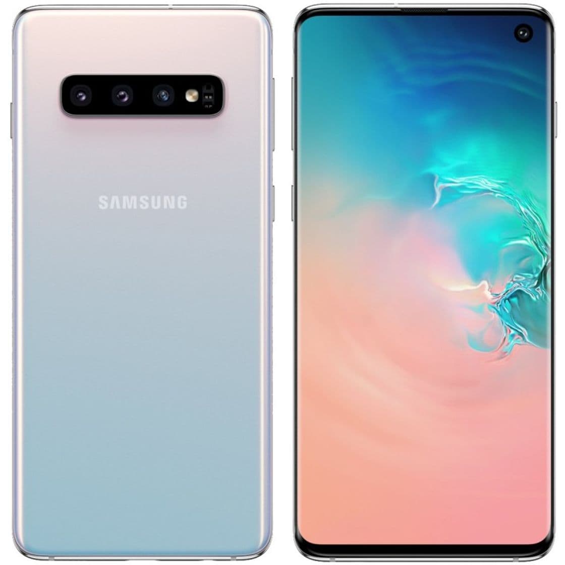 Electronic Samsung Galaxy S10 - Smartphone de 6.1",  Dual SIM, Blanco