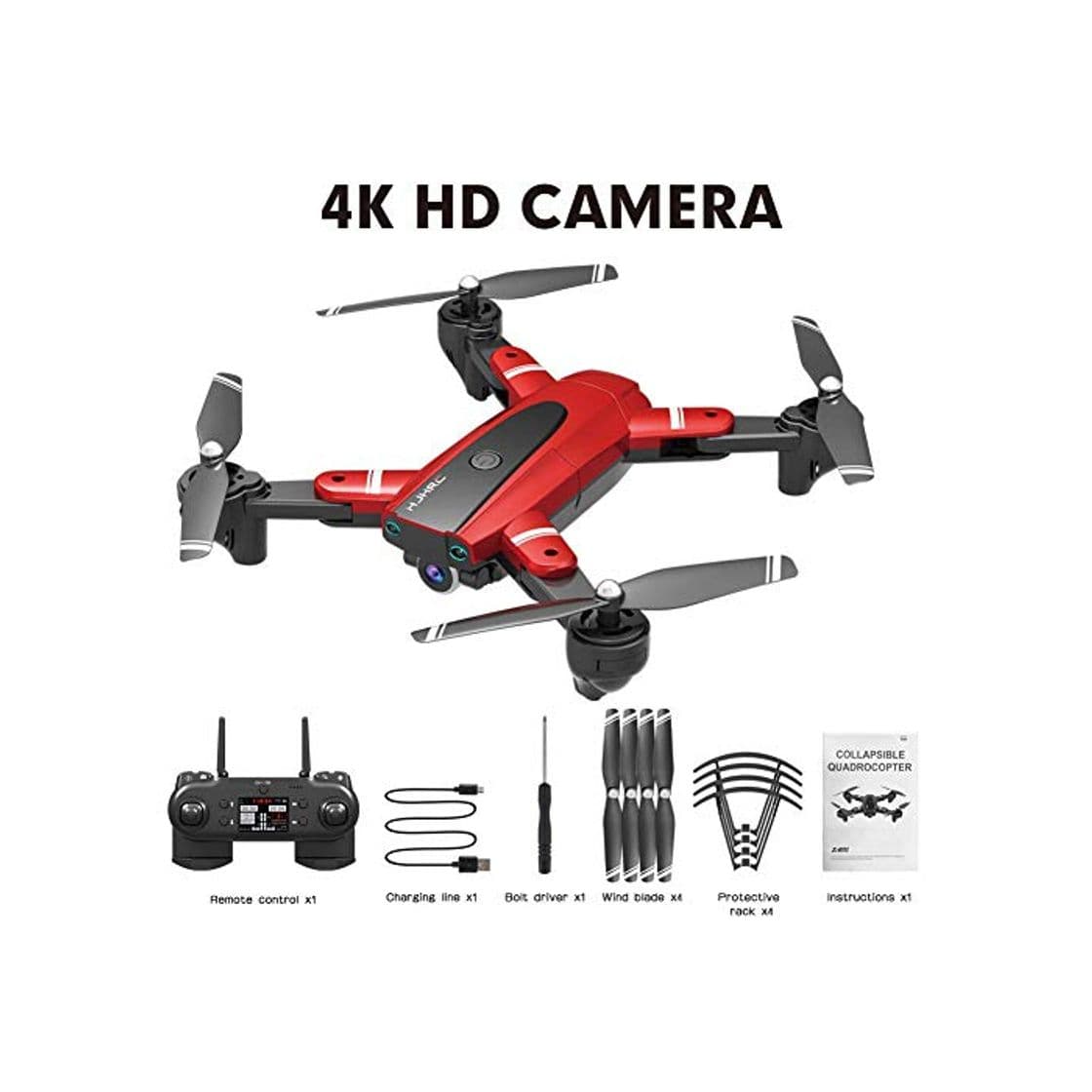 Producto GPS HJ18 1080P 4K Drone, WiFi FPV Drone Plegable, Cámara de posicionamiento