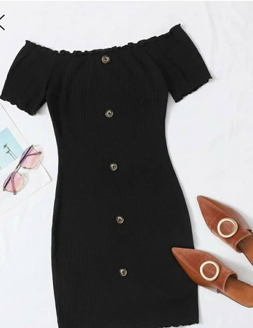 Fashion Vestido negro cute💖