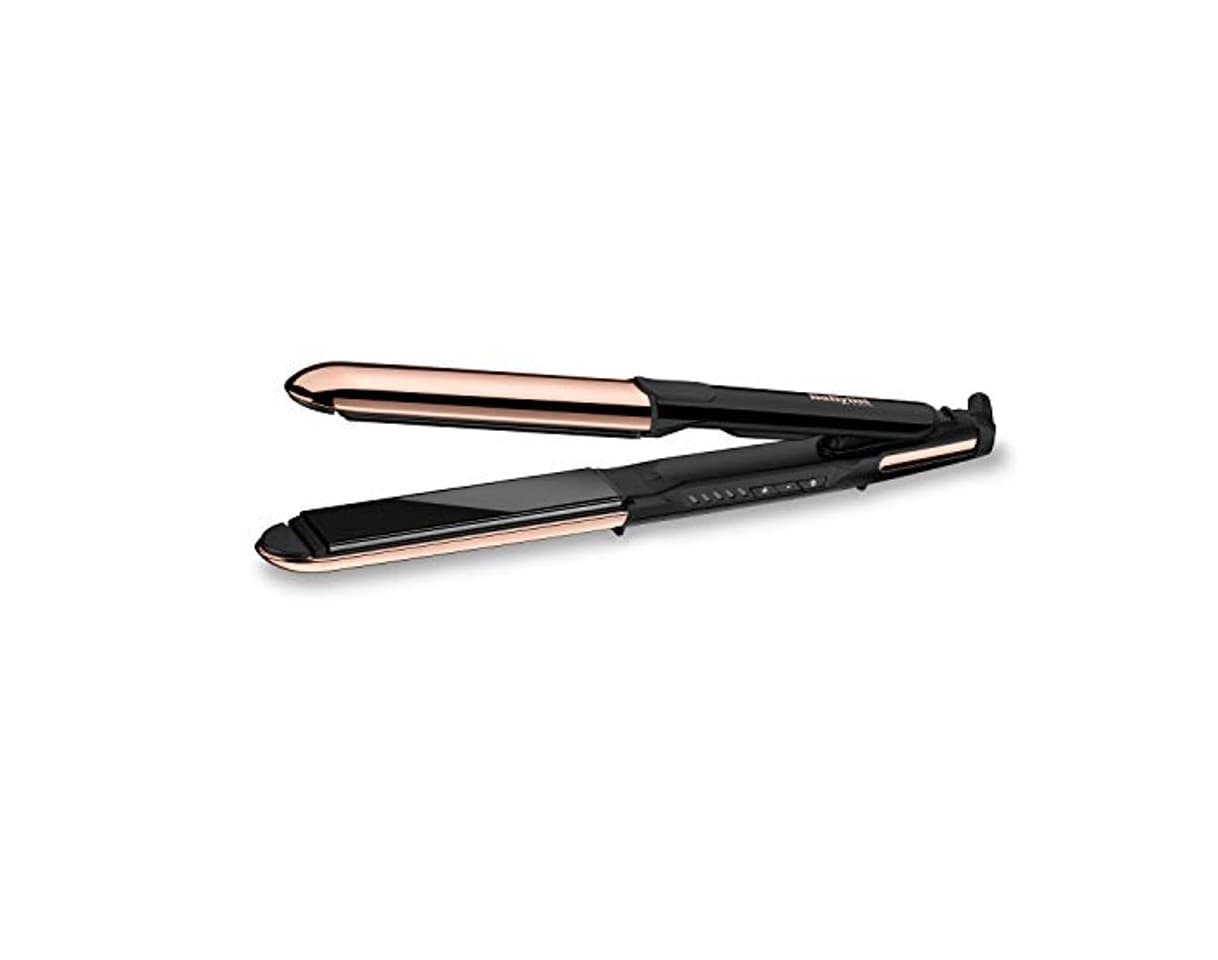 Belleza BaByliss Pure Metal ST481E - Plancha de pelo profesional 2 en 1