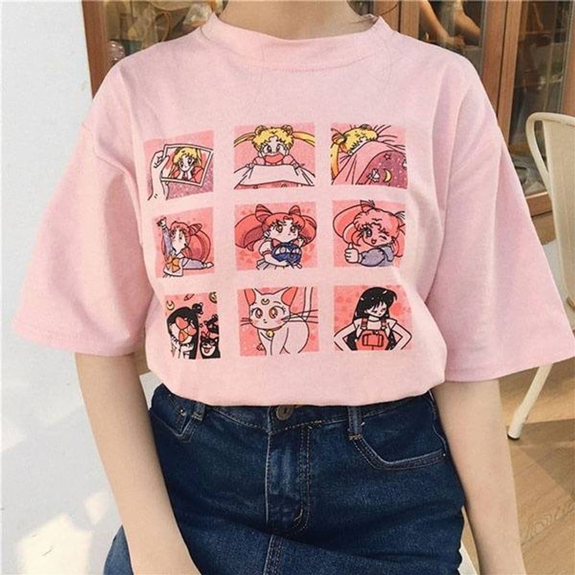 Moda Playera Sailor Moon Cute