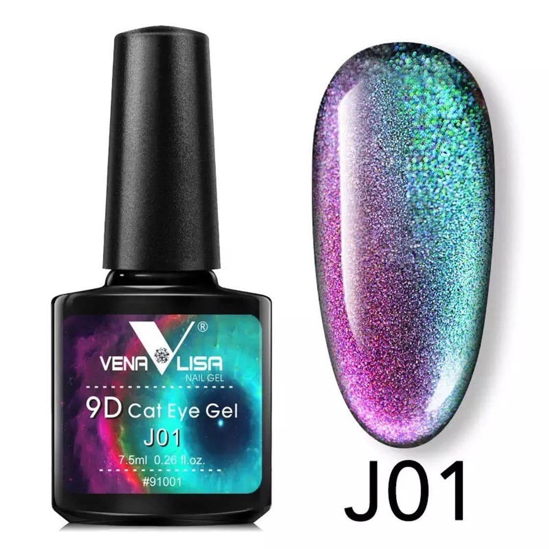 Fashion Esmalte uv con glitter en 9D