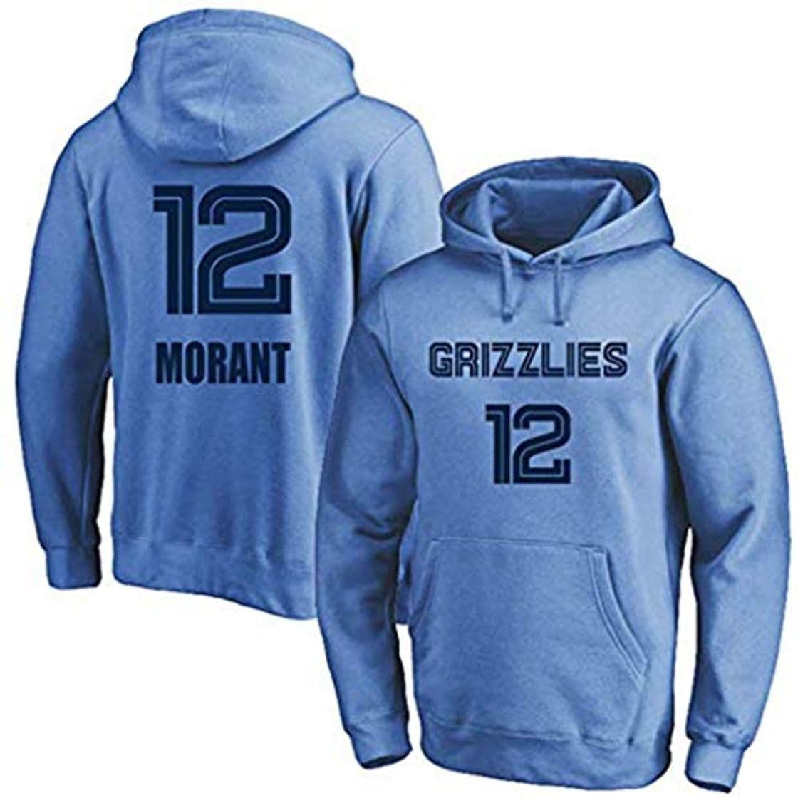 Fashion FMSports NBA Hoodie Memphis Grizzlies # 12 Ja-Morant - Sudadera de Manga