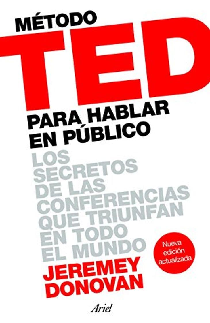 Libro Método TED para hablar en público: Los secretos de las conferencias que