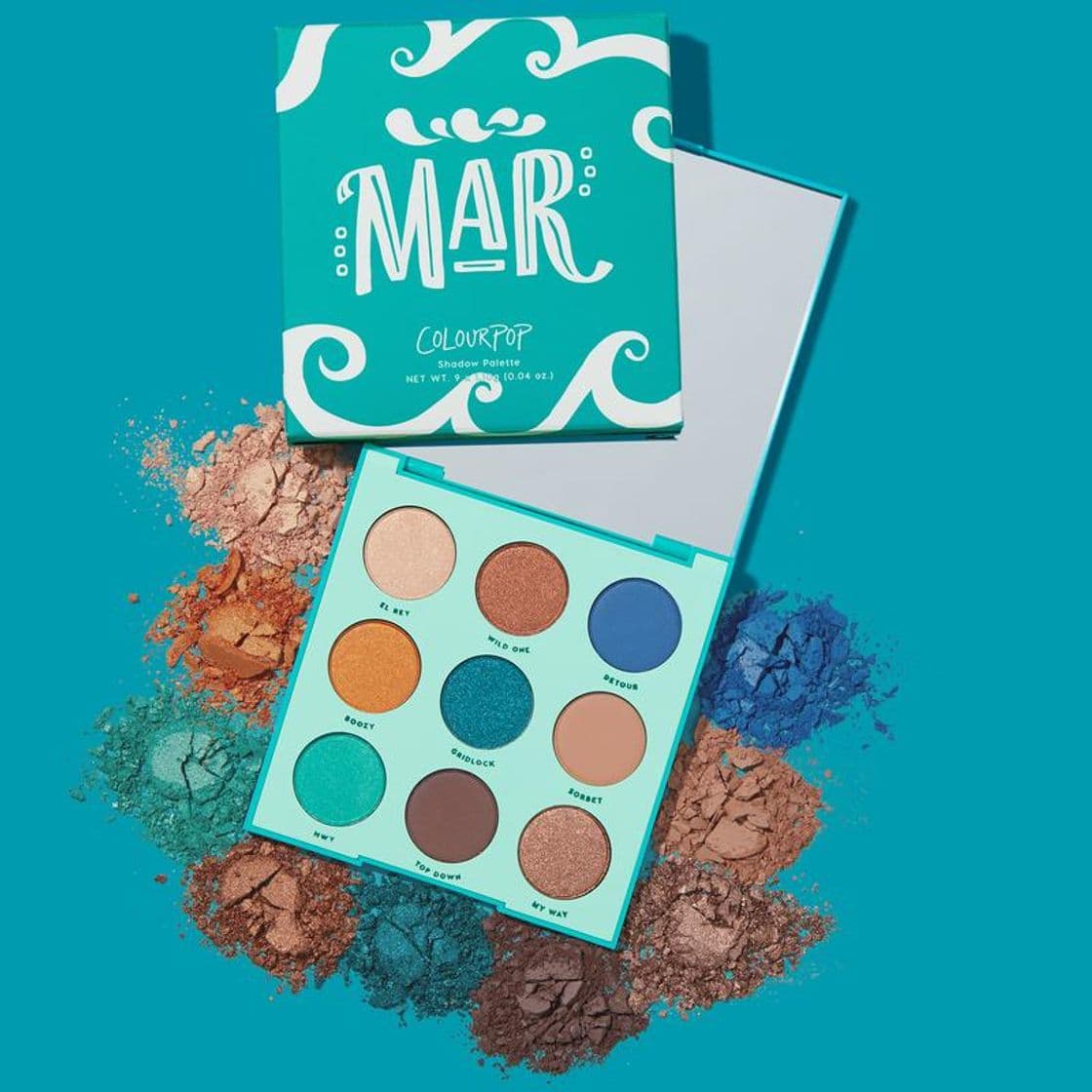 Fashion Mar Summer Teal & Bronze Eyeshadow Palette | ColourPop