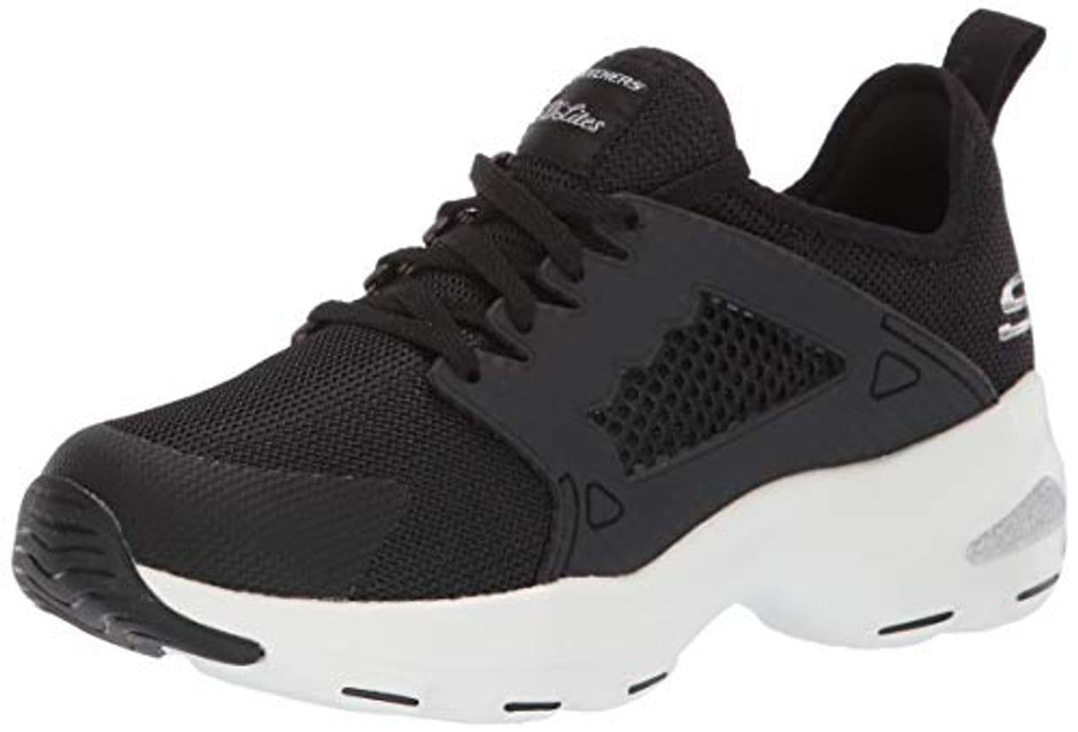 Moda Skechers D'Lite Ultra-at The Top, Zapatillas para Mujer, Negro