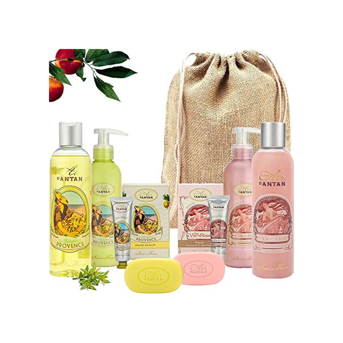 Producto Un Air d’Antan Caja Regalo Mujer 8 productos 2 Jabon 100g, 2