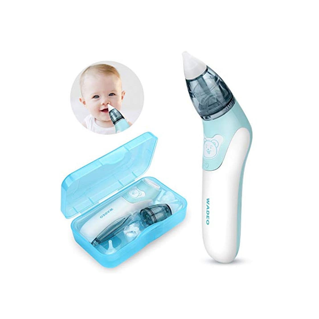 Producto WADEO Aspirador Nasal Bebes Electrico Limpiar Nariz Bebe Limpiador de Nariz Mocos