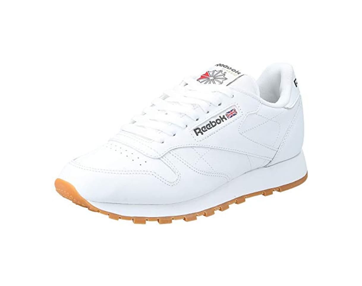 Moda Reebok Classic Leather - Zapatillas de cuero para hombre, color blanco