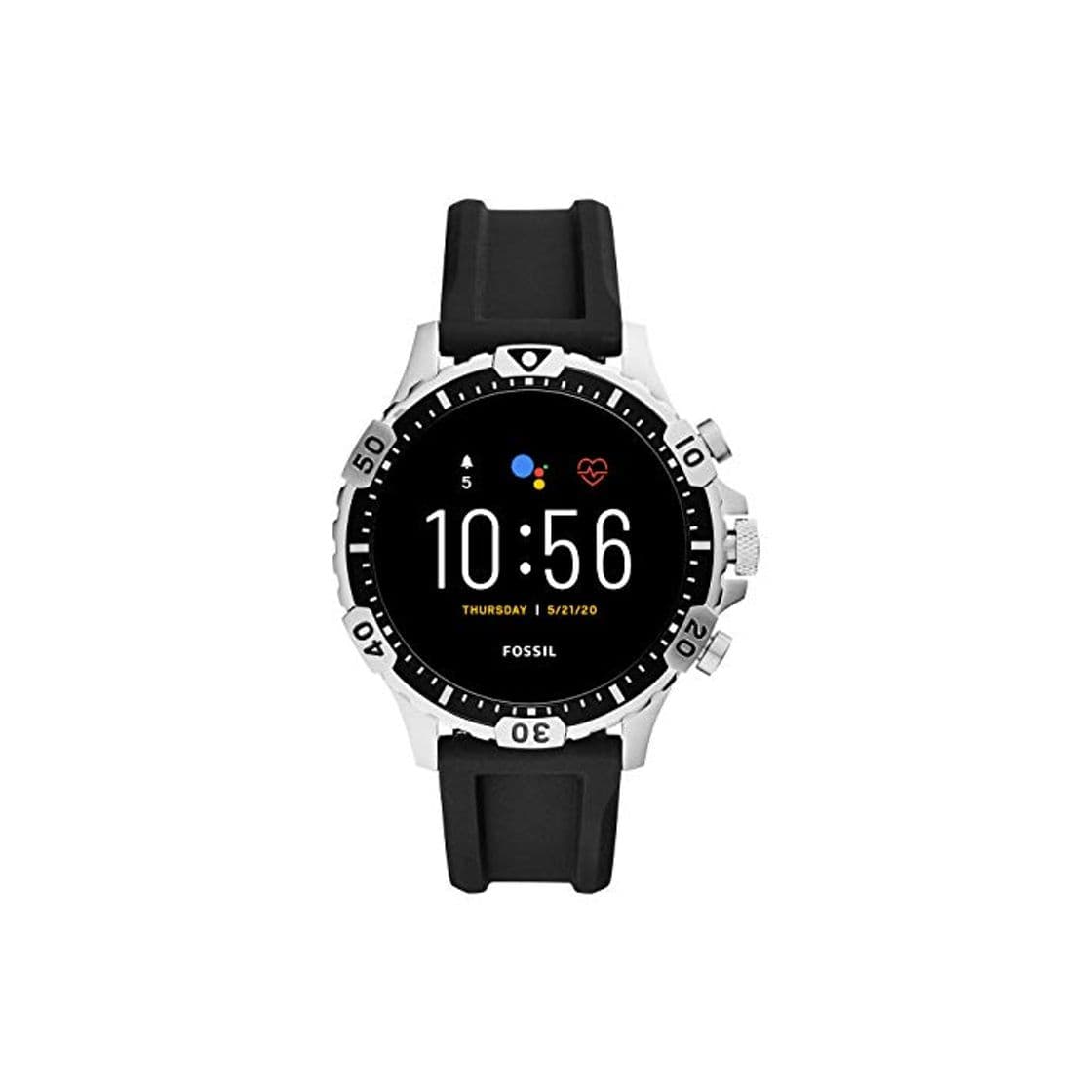 Producto Fossil Smartwatch Pantalla táctil para Hombre de Connected con Correa en Silicona FTW4041