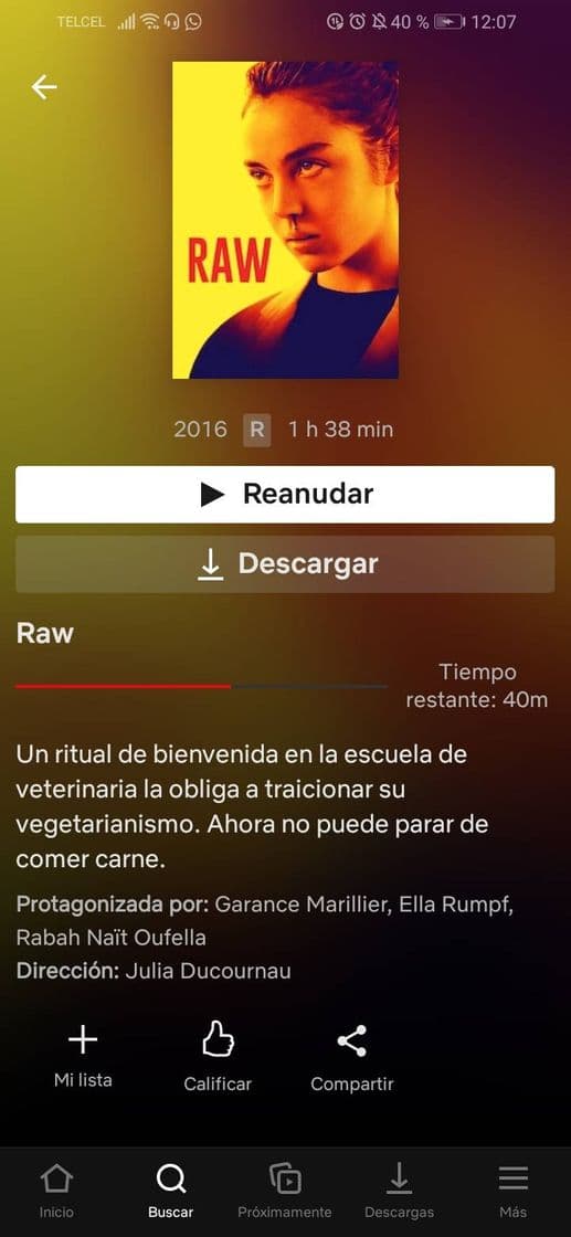 Película RAW 