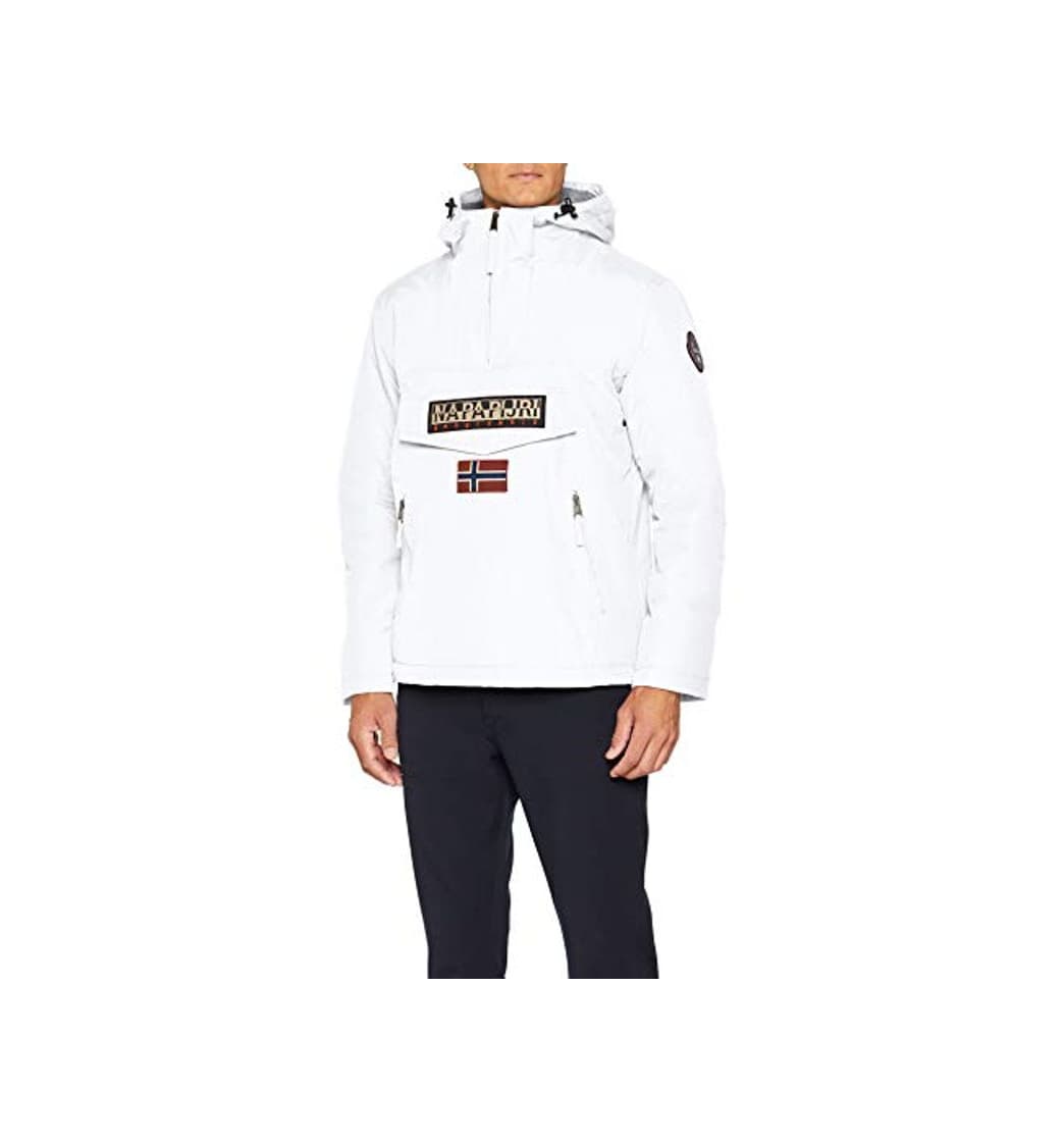 Moda Napapijri Rainforest Pocket, Chaqueta para Hombre, Blanco