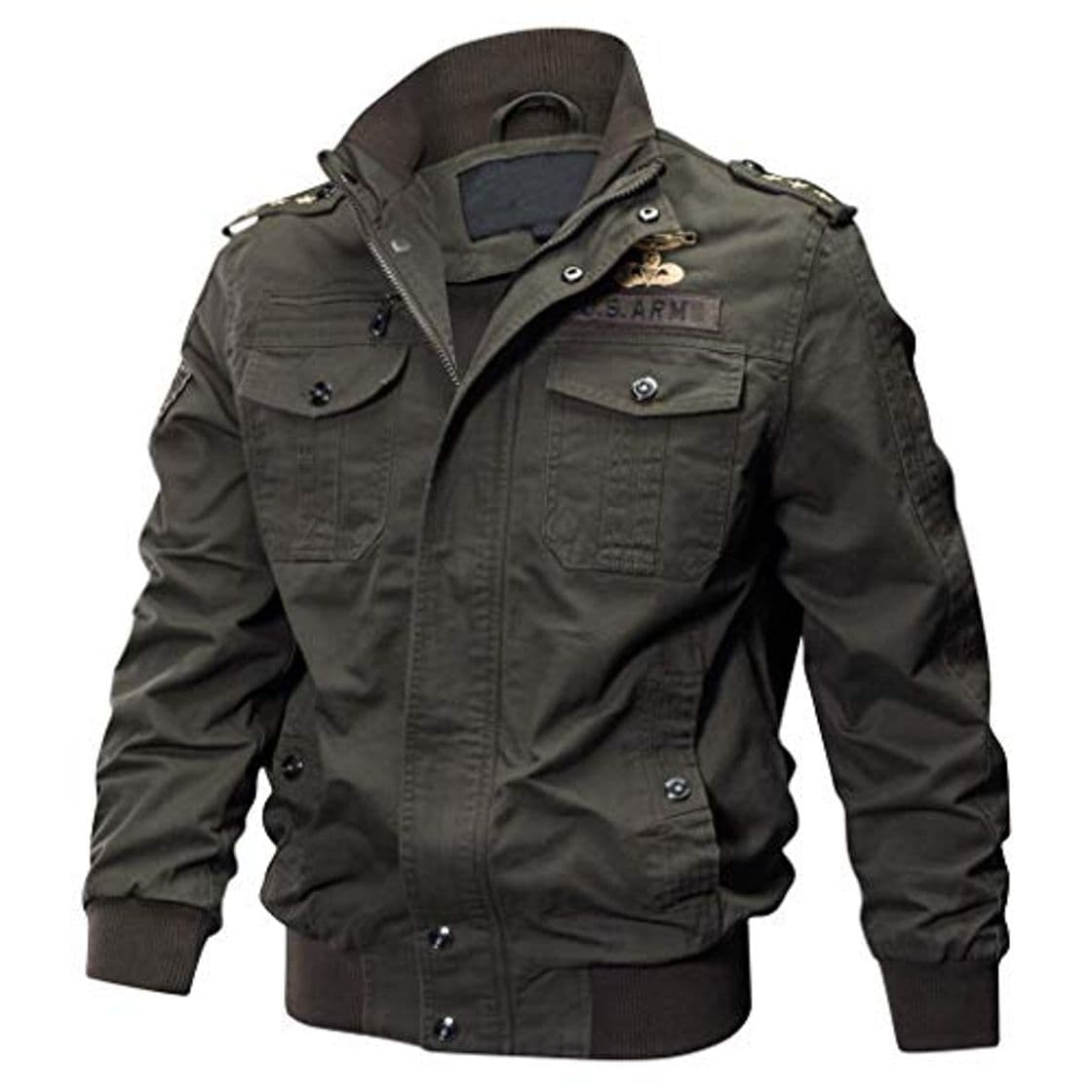 Product Chaqueta de Manga Larga de los Hombre Lavado Chaqueta Militar Gran tamaño Escudo Transpirable táctico BaZhaHei Invierno Abrigo Casual con Capucha de Lana Capa Jacket Parka Pullover