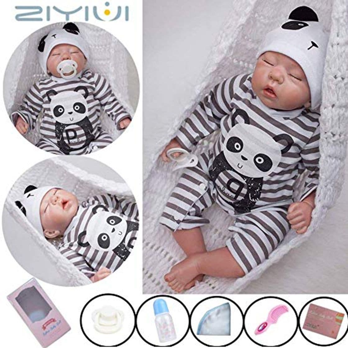 Producto ZIYIUI 20 pulgadas 50cm Muñecas Reborn Bebé Niño Vinilo Silicona Suave Realista Hecho a Mano Niño Recién Nacido Niño Dormido Juguetes Magnéticos Baratos Regalos de Navidad Reborn Dolls