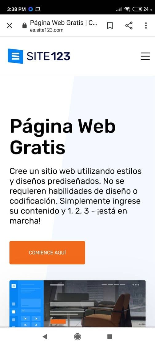 Moda Site123 - crea tu pagina web ahora mismo!