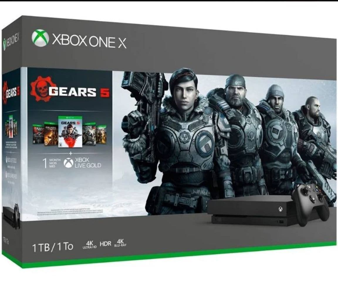 Moda Consola Xbox One X 1tb 4k Amd Graficos 12gb Bundle Gears 5