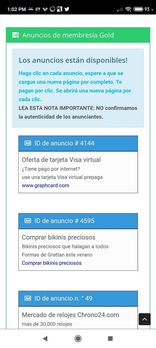 Moda Página de internet que te paga por dar click en publicidad🤑