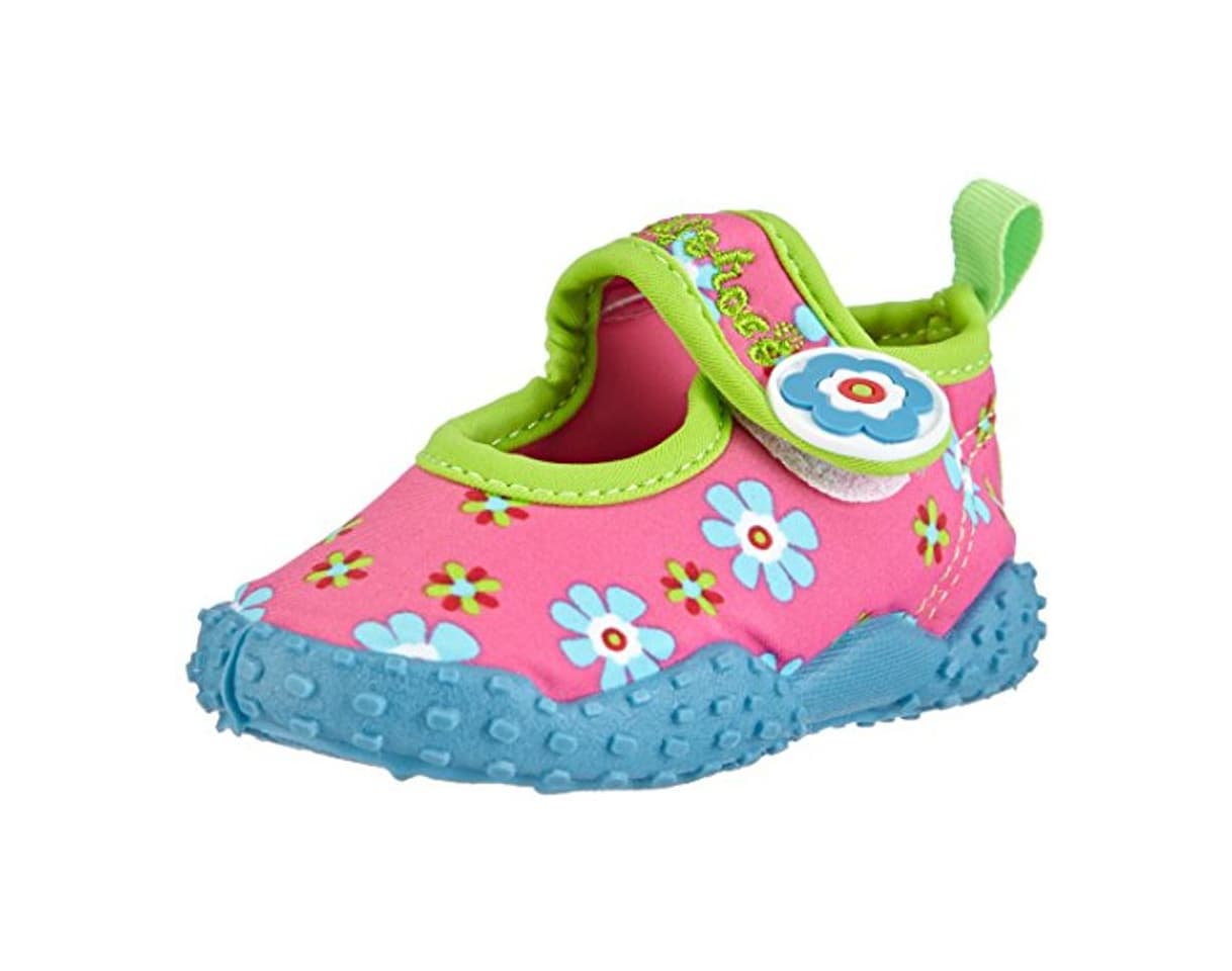 Moda Playshoes Zapatillas de Playa con protección UV Floral, Zapatos de Agua para