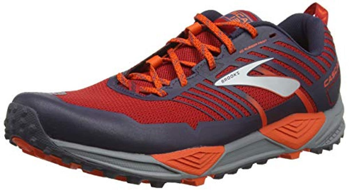 Moda Brooks Cascadia 13, Zapatillas de Cross para Hombre, Rojo