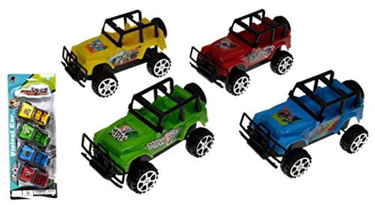 Producto VENTURA TRADING Paquete de 4 Jeeps 4x4 Fuera del Camino Carros de Juguete Todoterreno Carros de Juguete Coches de Carreras Juego Coche Modelos