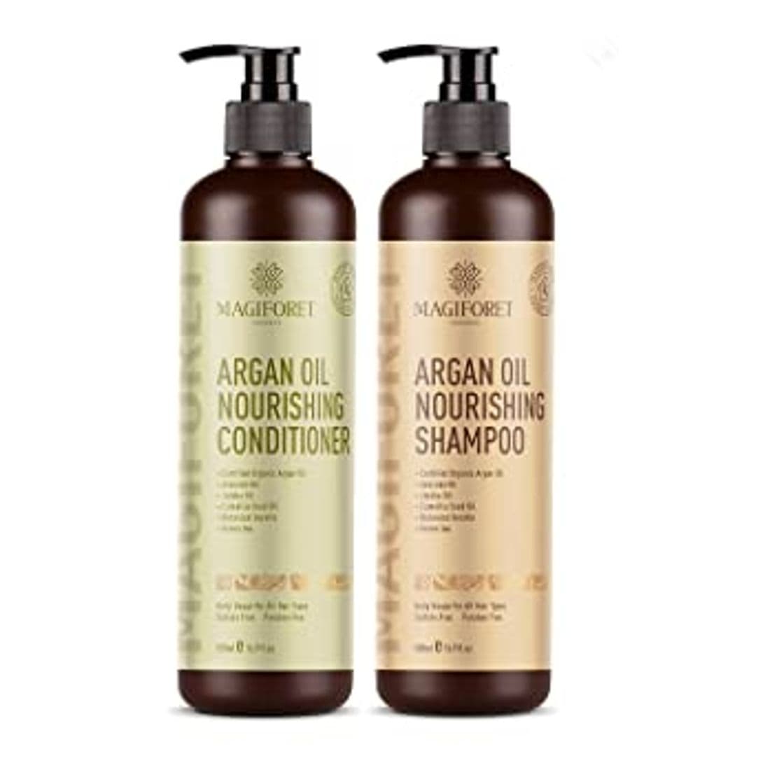 Moda Juego de Champú y Acondicionador de aceite de argan 