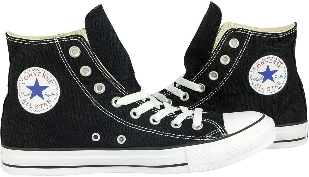 Fashion Converse Chuck Taylor All Star, Zapatillas altas Unisex adulto, Negro (Black), 38