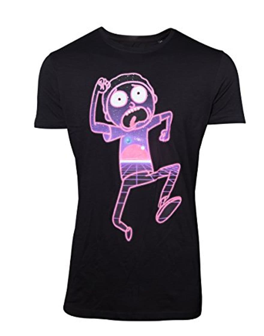 Moda Bioworld Rick & Morty – T-Shirt Neon Morty – 2XL Camiseta, Multicolor