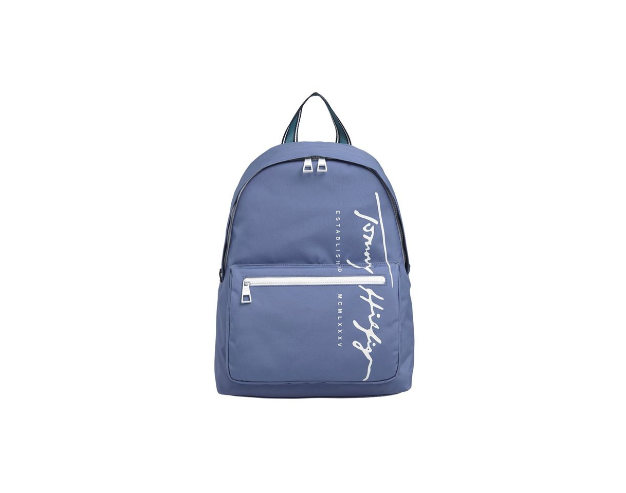 Fashion Mochila Tommy Hilfiger azul con logotipo