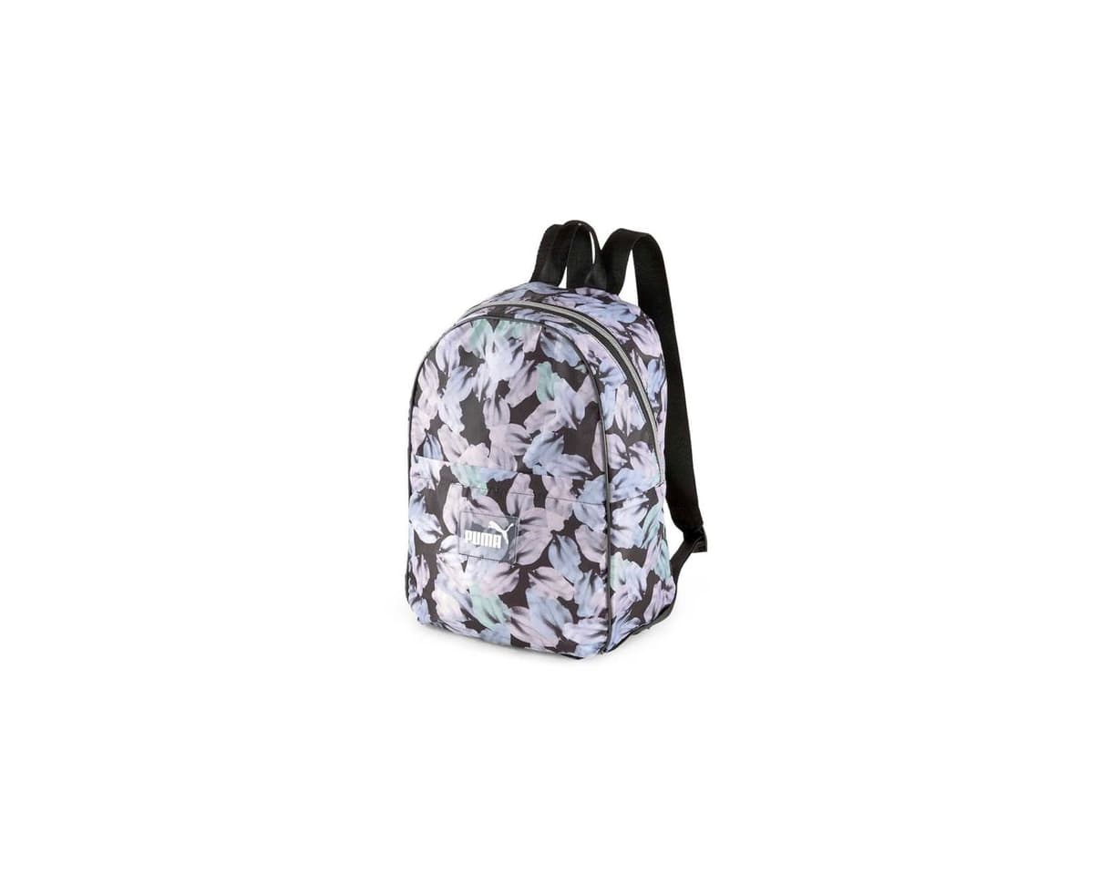 Fashion Mochila Puma negra con diseño floral