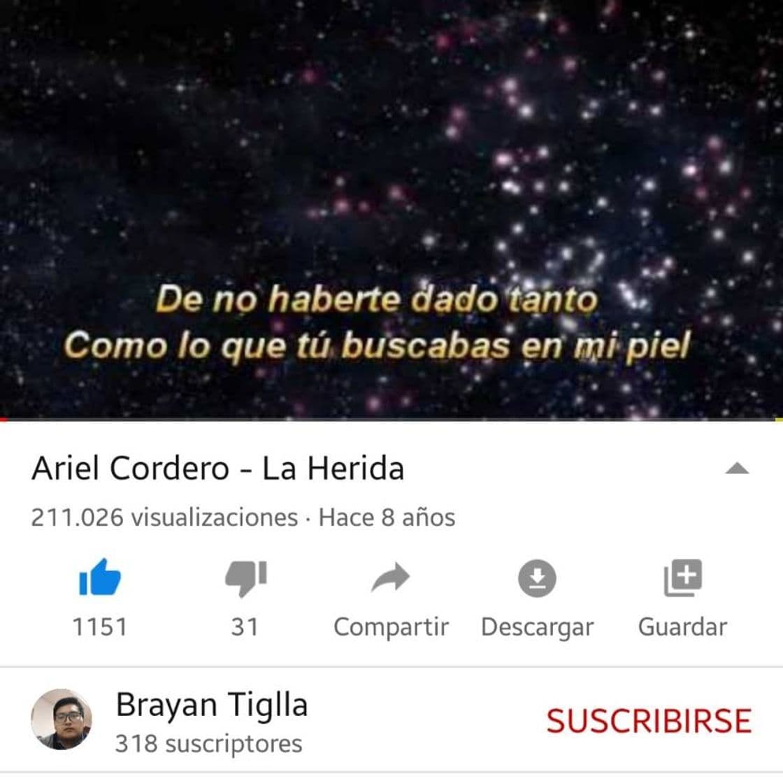 Canción Ariel Cordero - La Herida - YouTube