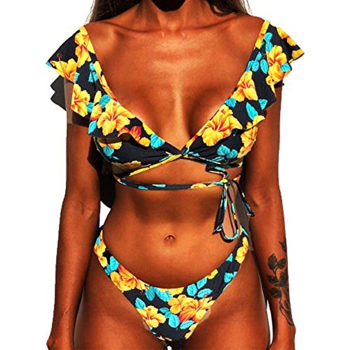 Moda CheChury Mujer Sexy Conjunto De Bikini 2020 Verano Sexy Push Up Ropa De Playa Bikini de Triángulo Bikini Mujer Acolchado Traje de baño Mujer Conjunto De Bikini