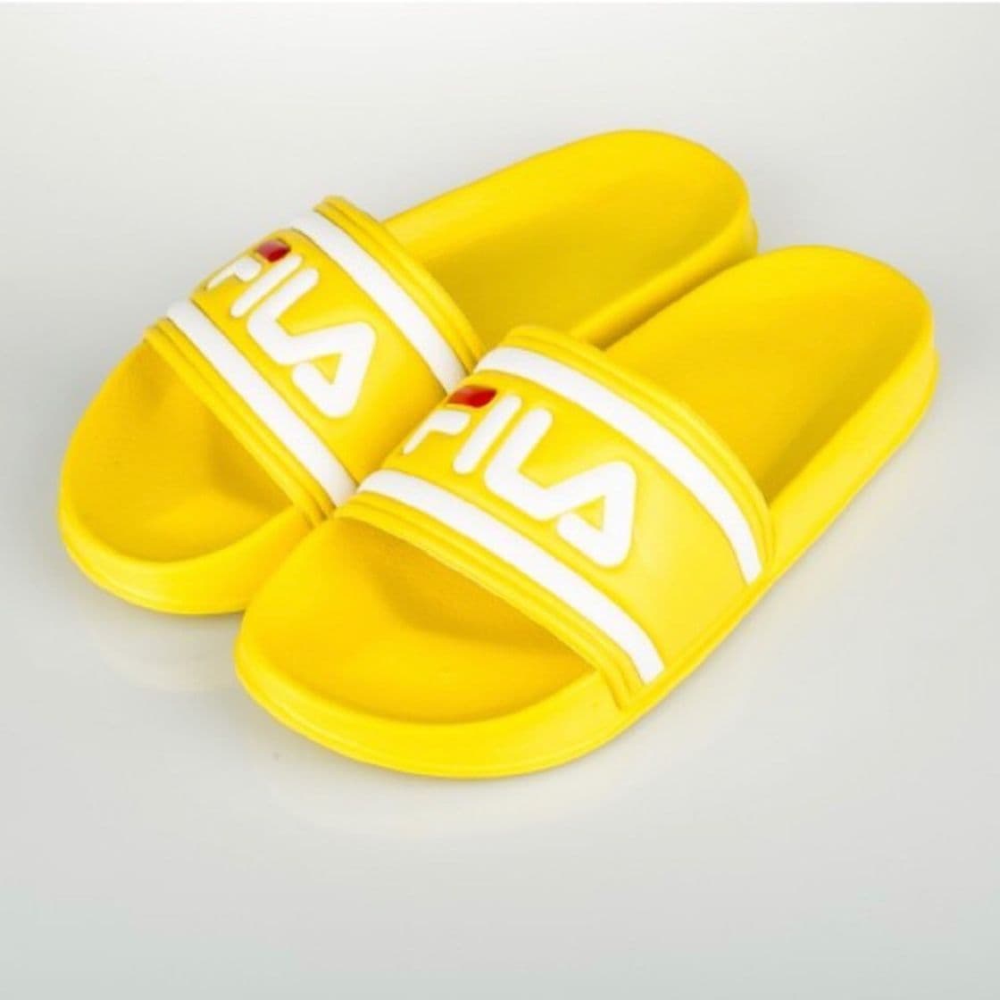 Moda Fila Morro Bay Zeppa F W Chanclas White Stripe