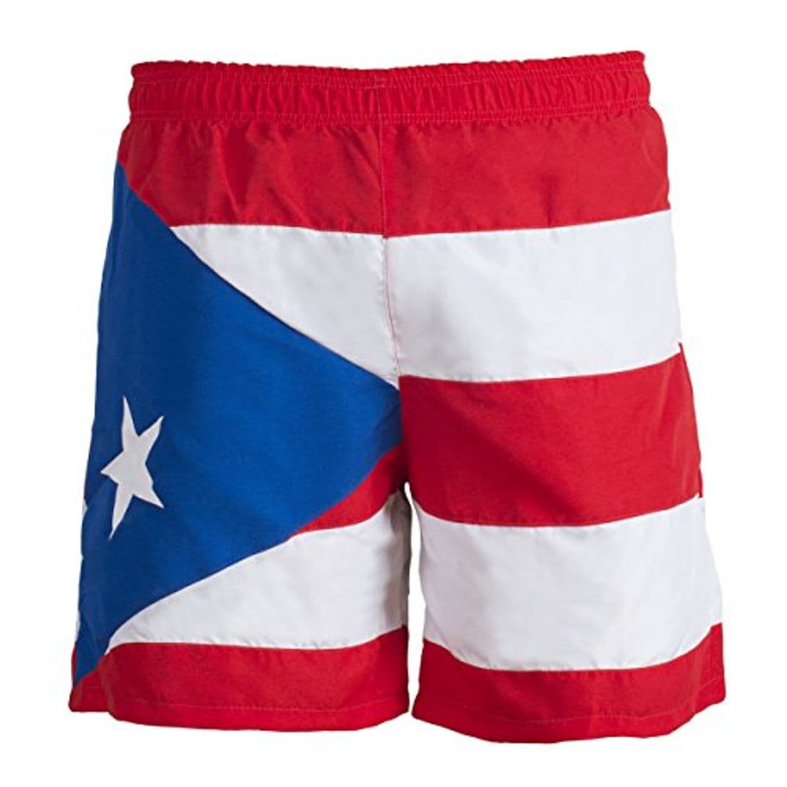 Moda JL Sport Bandera Nacional De Puerto Rico Hombres Crucero Tronco de Natacion