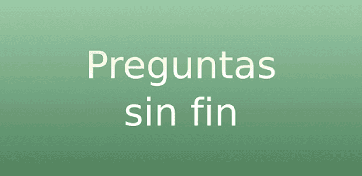 App Preguntas sin fin juego