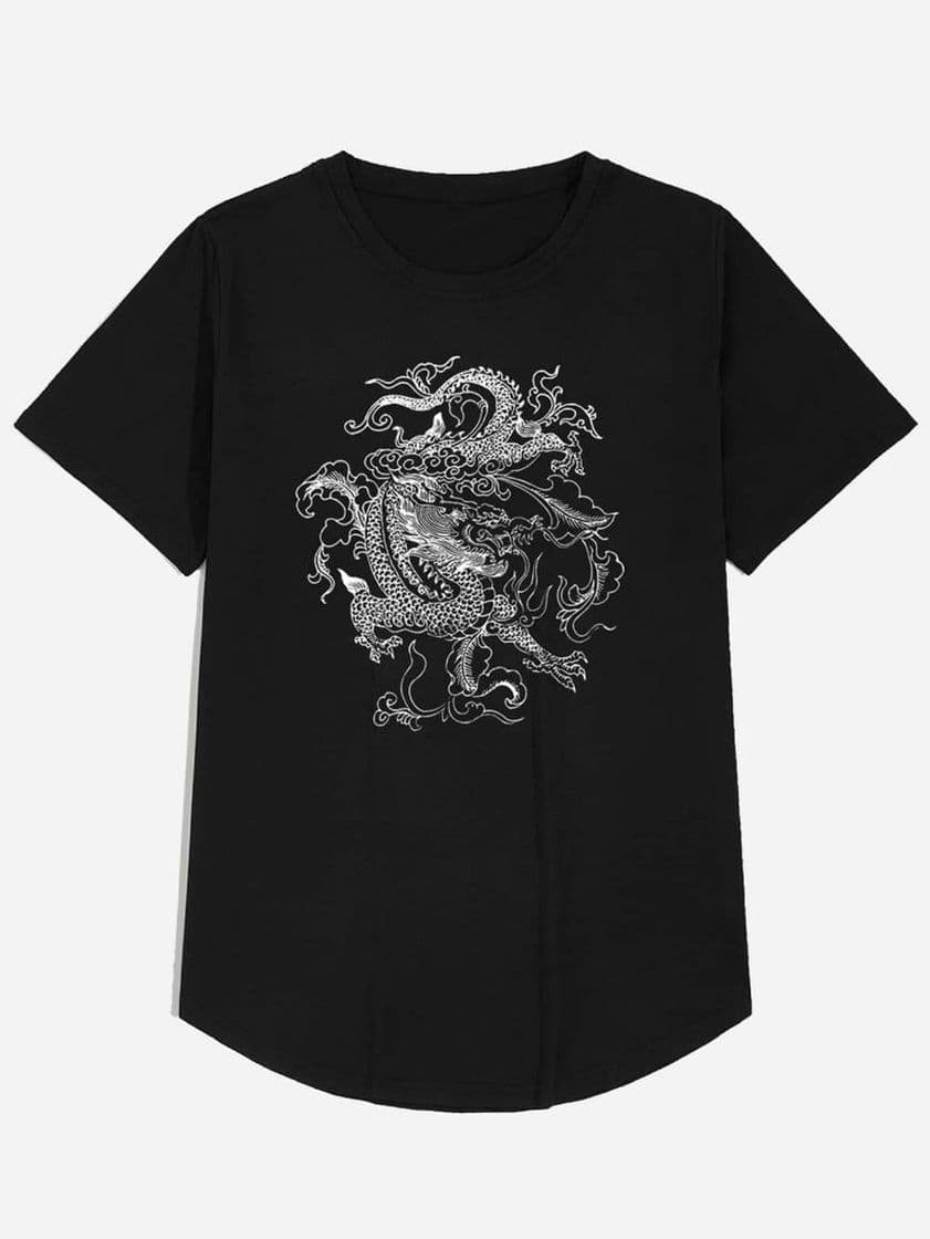 Fashion Tops de hombres Dragon Épico Chino