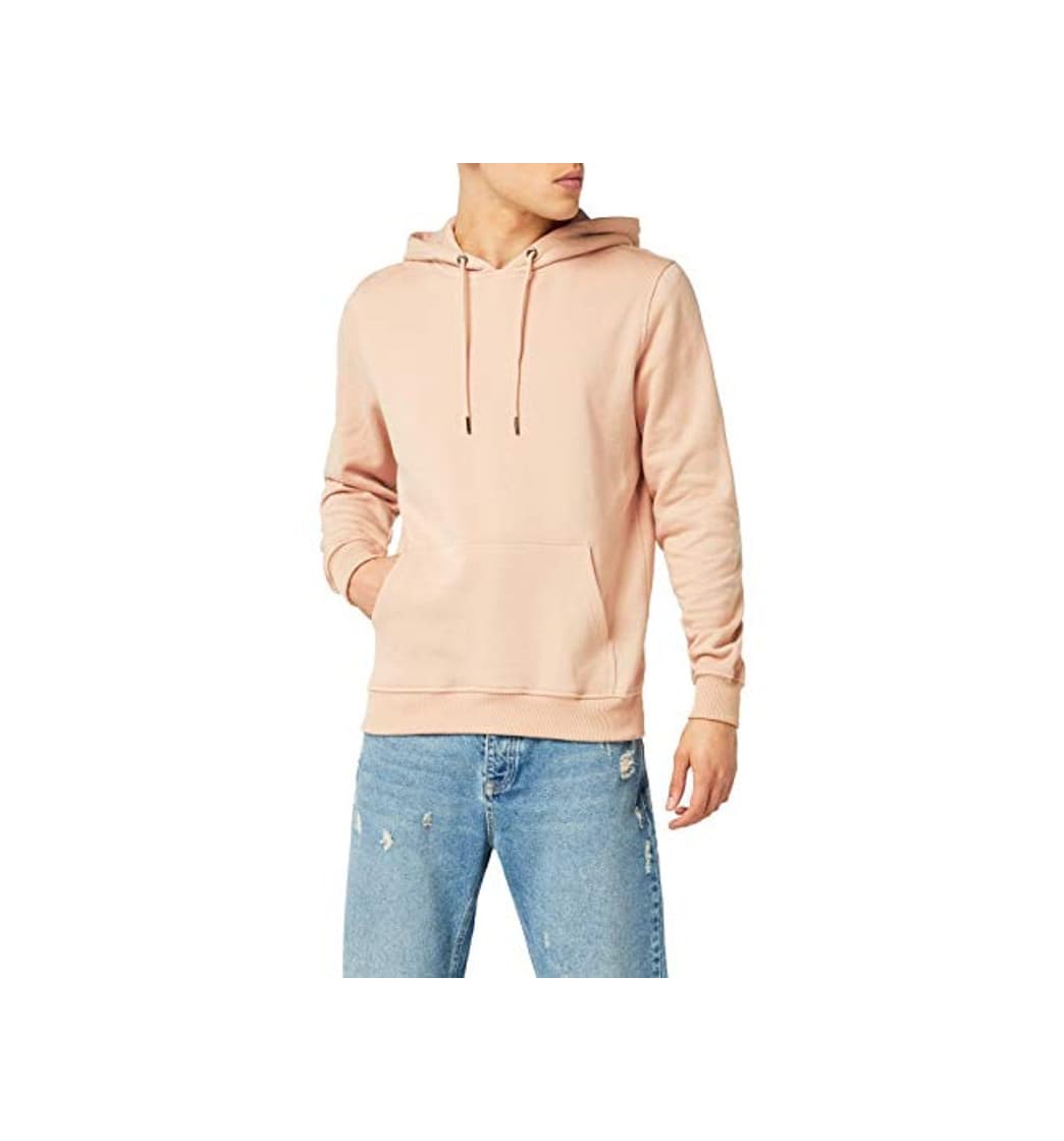 Moda Urban Classics Basic Sweat Hoody Sudadera con Capucha, Rosa