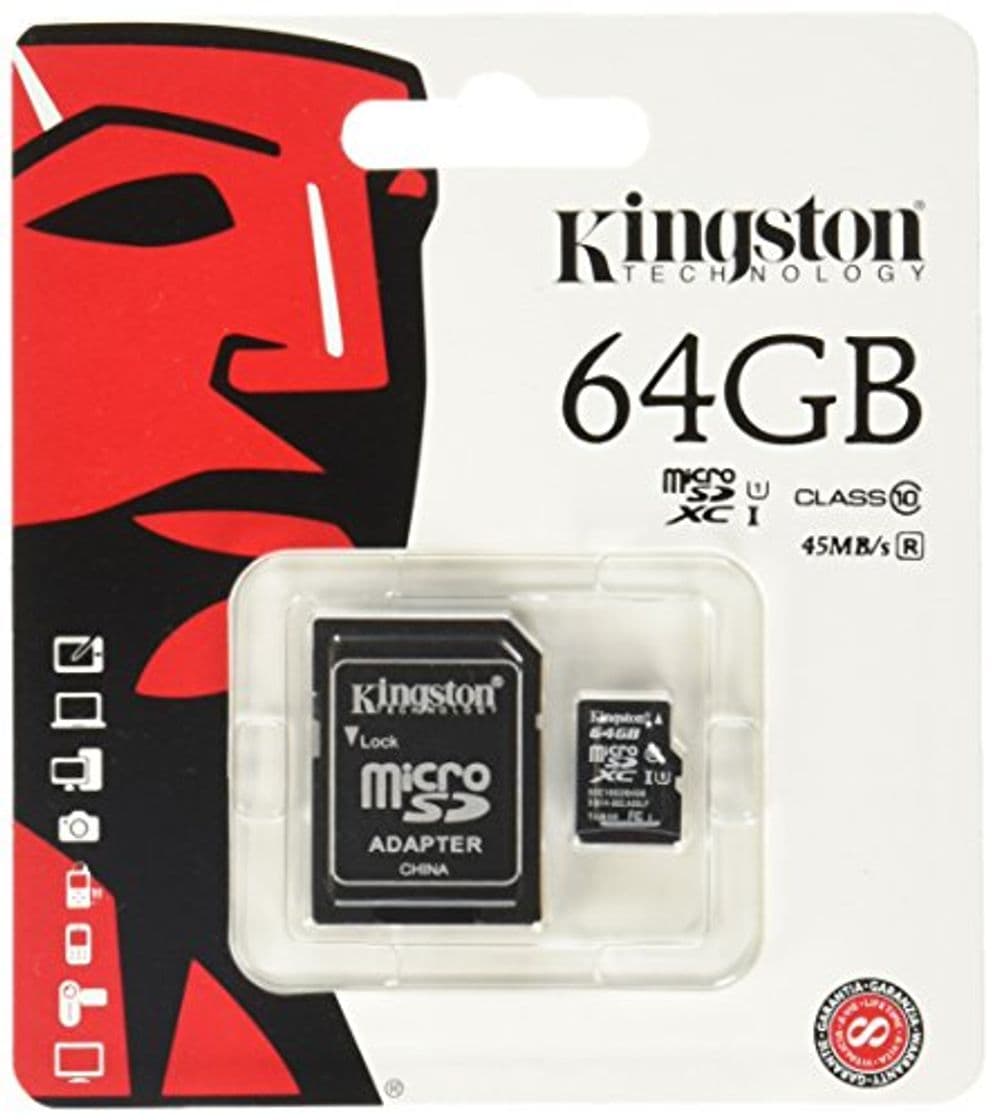 Place Kingston SDCX10/64GB - Tarjeta microSD de 64 GB