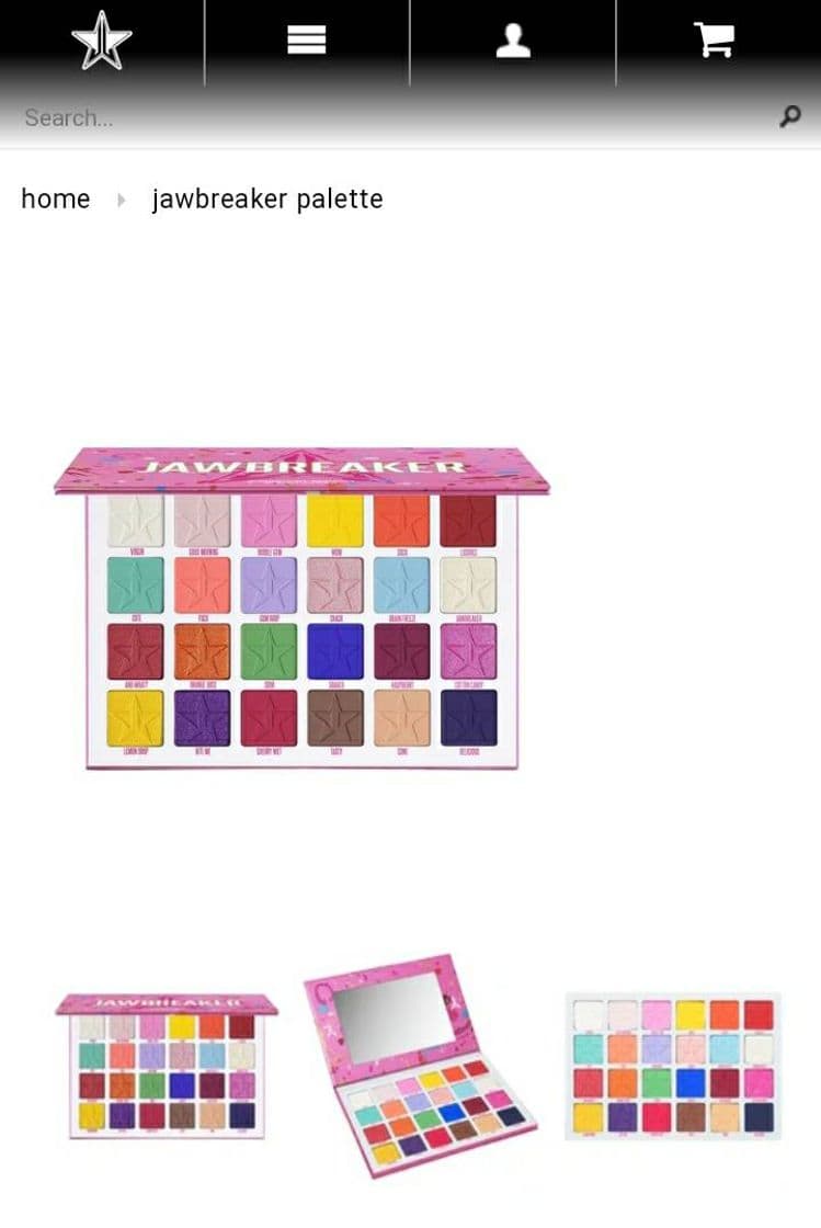 Fashion Jawbreaker Palette Jeffree Star Cosmetics